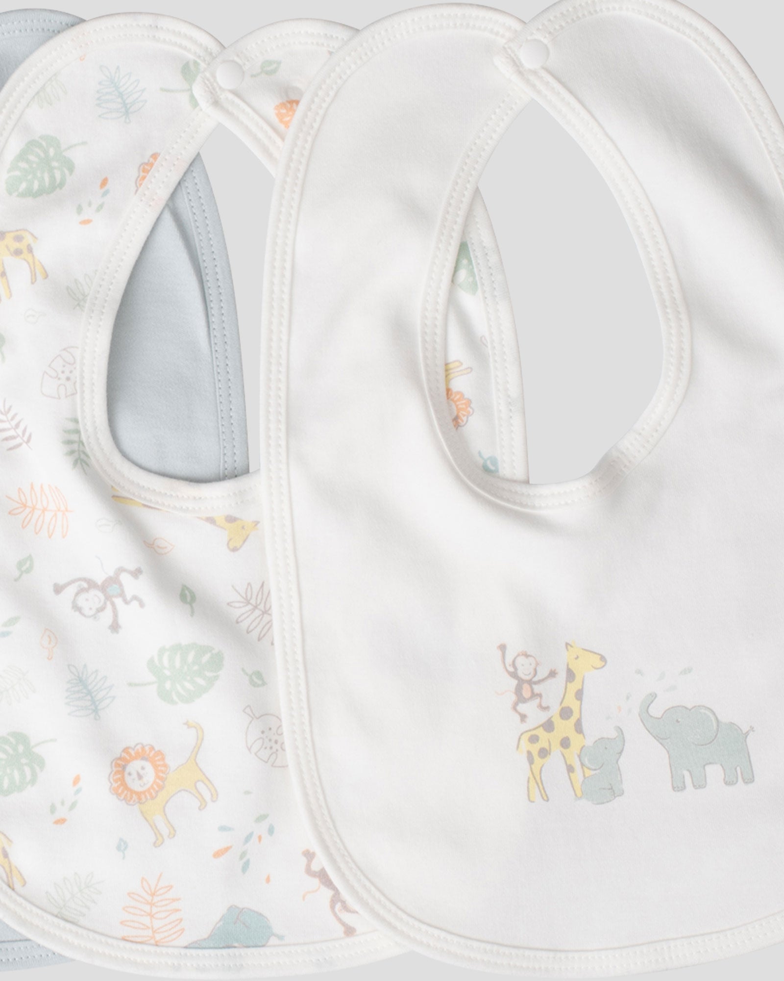 Little Linen Jersey Bib 5PK - Savanna Giraffe