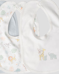 Little Linen Jersey Bib 5PK - Savanna Giraffe