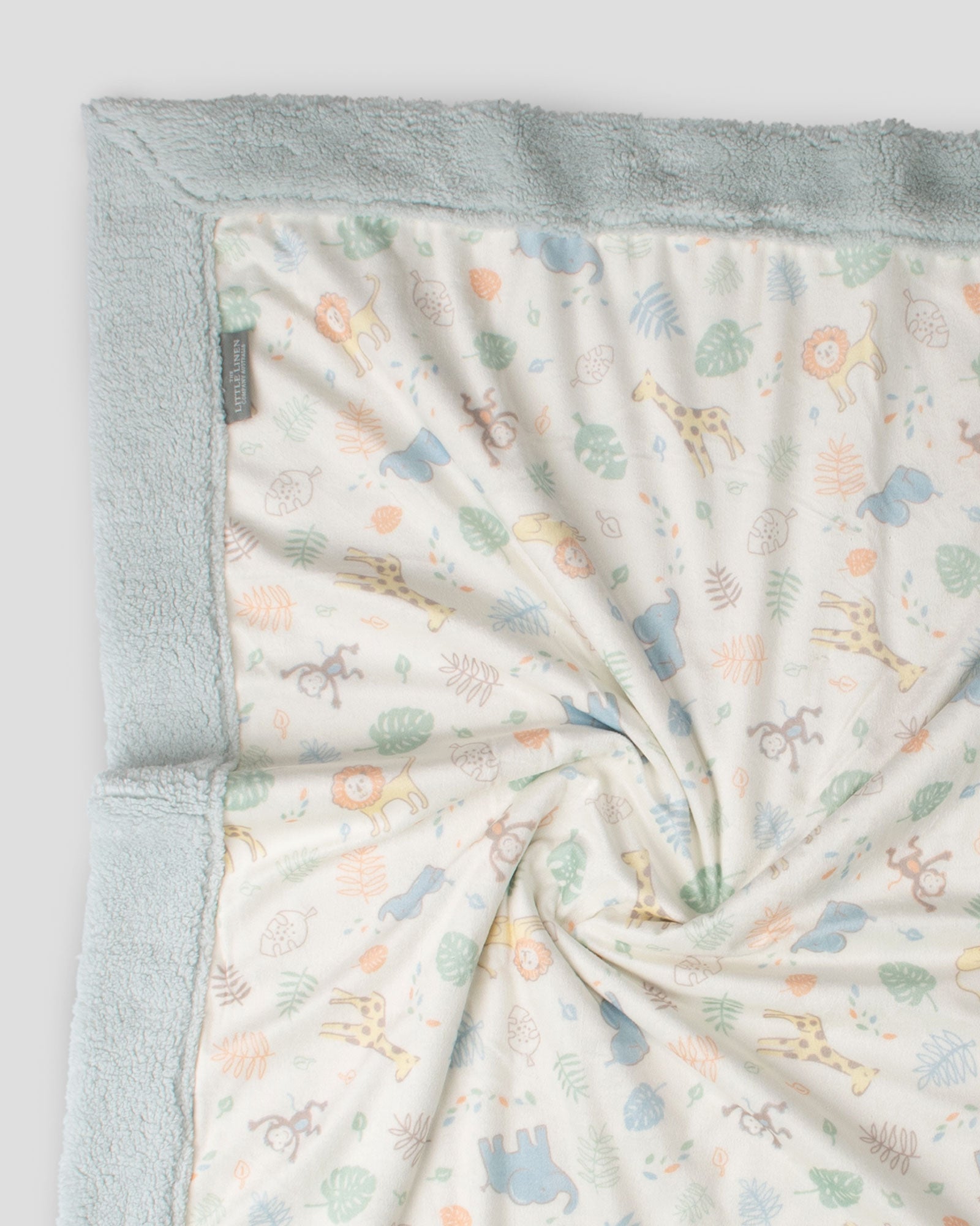 Little Linen Snuggle Blanket - Savanna Giraffe