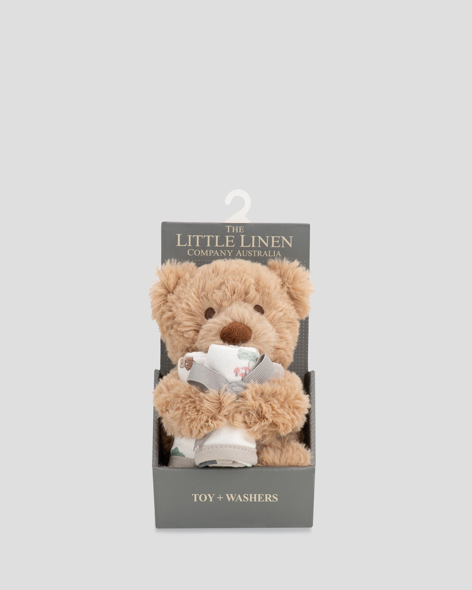 Little Linen Soft Plush Toy & Washers - Willow Bear