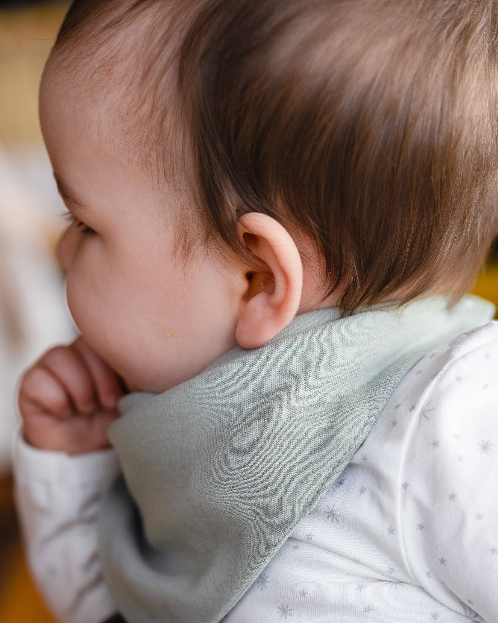 Little Linen Jersey Bib 2 Pk Farmyard Lamb Lifestyle
