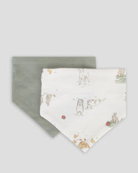 Little Linen Jersey Bib 2 Pk Farmyard Lamb Product