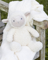 Little Linen Plush Baby Toy & Blanket Farmyard Lamb Lifestyle