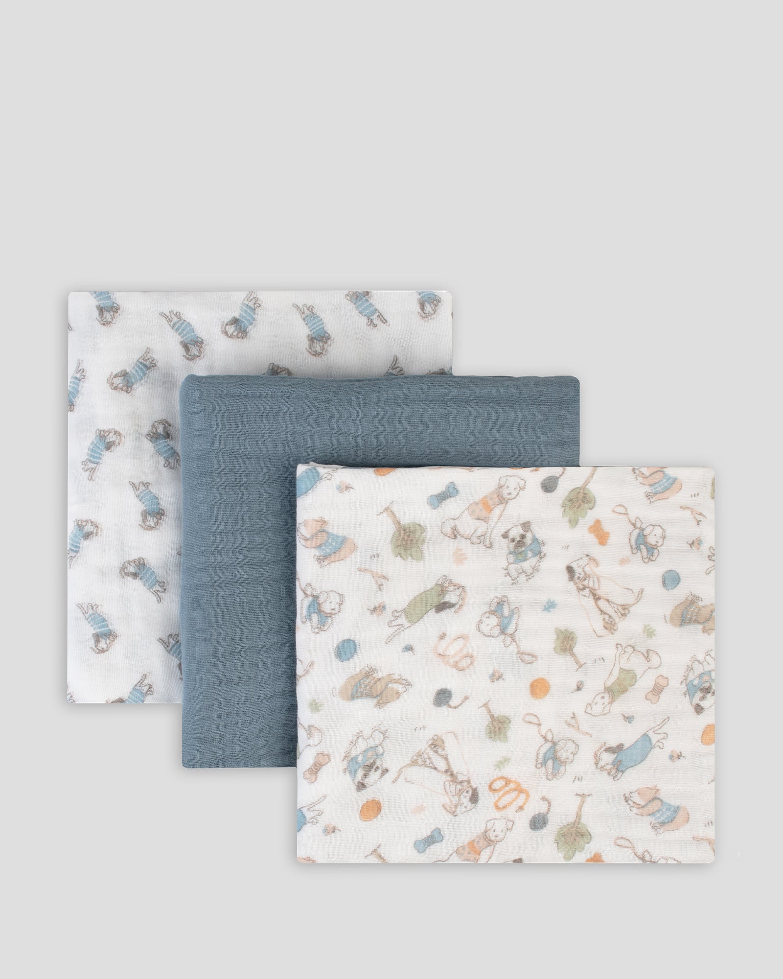 Little Linen Muslin 3pk Wrap Barklife Dog Product