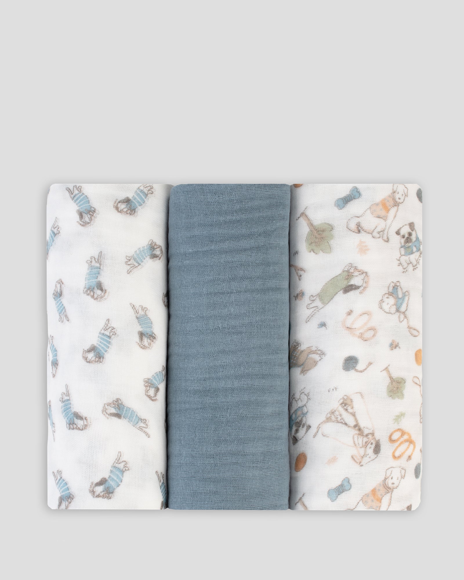 Little Linen Muslin 3pk Wrap Barklife Dog Product