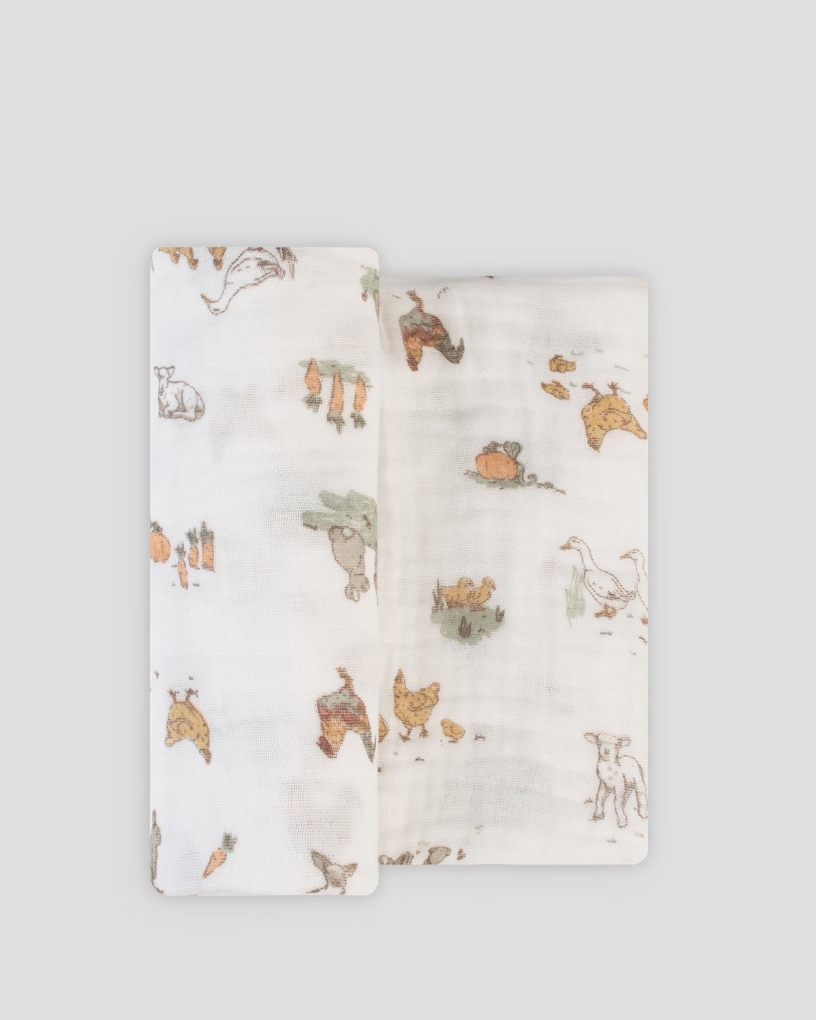Little Linen Muslin 1pk Prints Farmyard Lamb Product