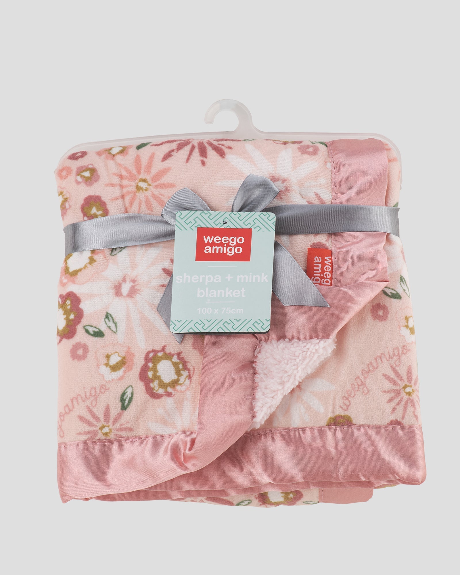 Weegoamigo Sherpa + Mink Baby Blanket - Anne Hopaway Bunny